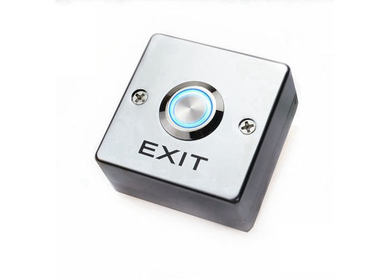 Square Illuminated Push Button Switch , Normally Open Automatic Door Button