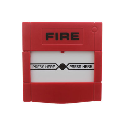 Red Fire Alarm Manual Call Point Break Glass Switch , Explosion Proof Manual Call Point