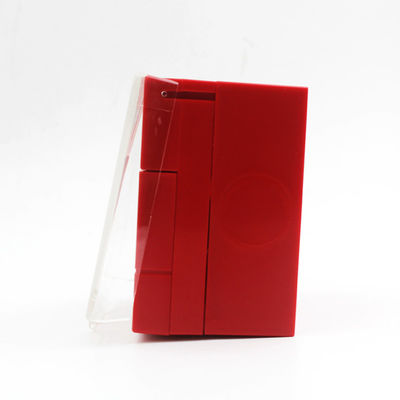 Red Fire Alarm Manual Call Point Break Glass Switch , Explosion Proof Manual Call Point